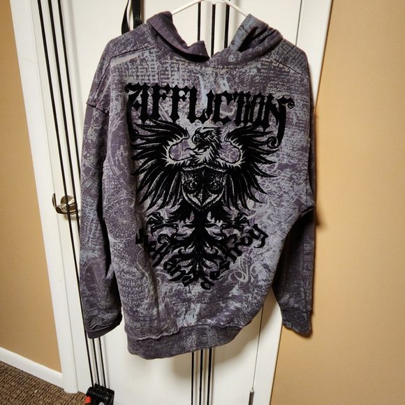 Affliction Other - Affliction zip up hoodie l
